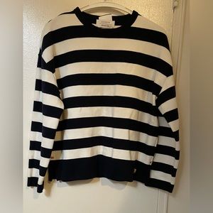 La Ligne x Armor Lux Navy‎ and White Striped Sweater Size S